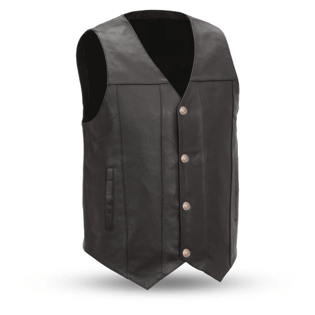 Big and tall leather vest clearance