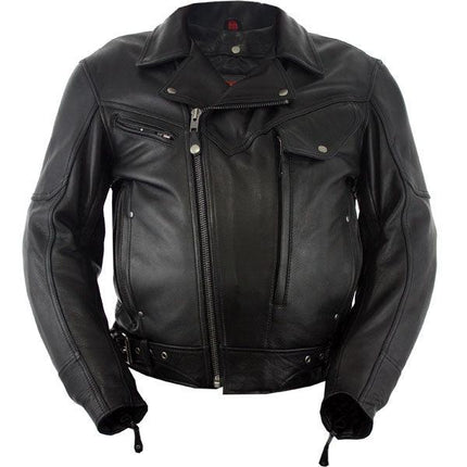 Eagle Leather Men's Utility Pocket Jacket - Black - Eagle Leather