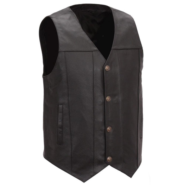 Eagle Leather Men's Gun Runner Concealed-Carry Western Vest - Black - Eagle Leather