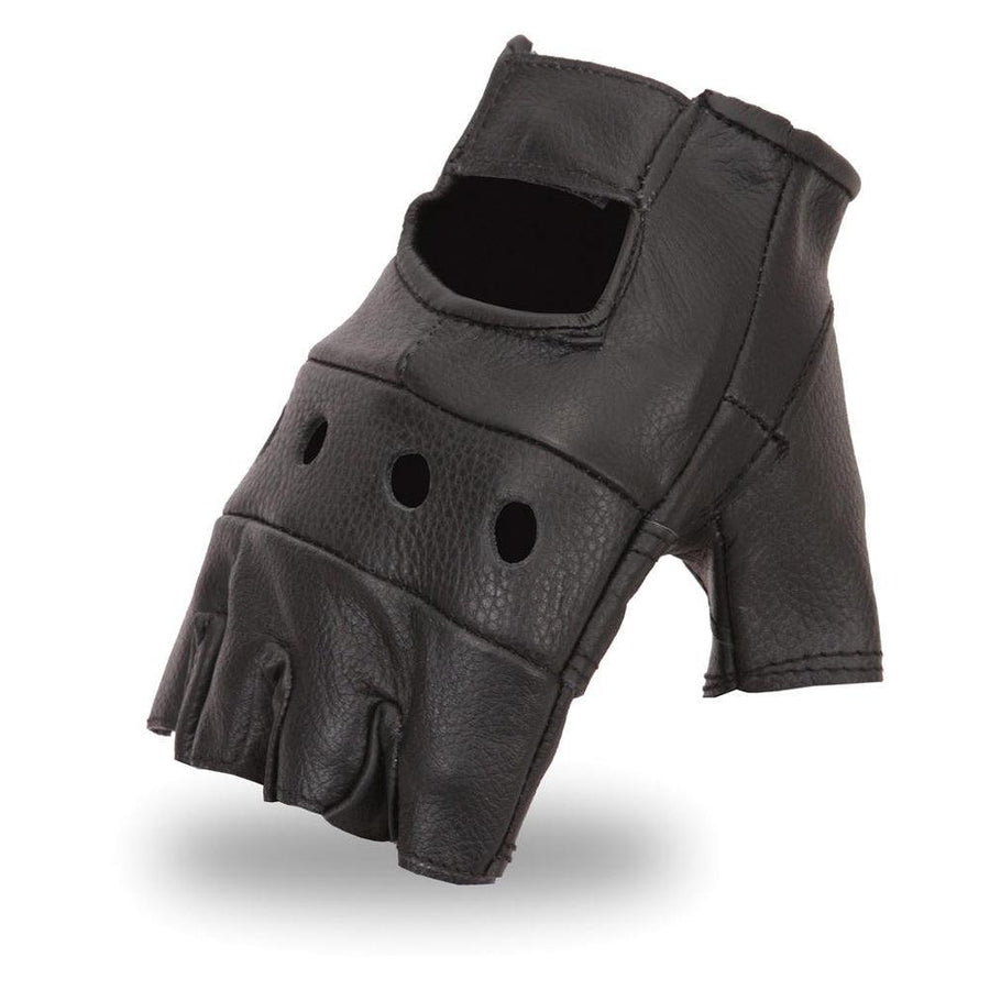 First Classics Men's Roadster Fingerless Glove - Black - Eagle Leather