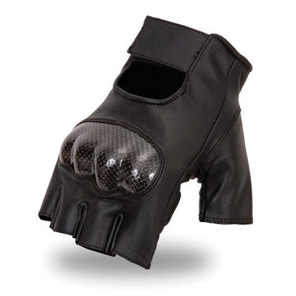 Fingerless Slugger Gloves with Kevlar Knuckle: Features:

Cowhide
Kevlar Knuckles
Gel Pad Fingers
Gel Pad Palm
Fingerless
FI1