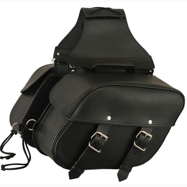 Throw-Over Saddlebag 8008: Adjustable Opening Belts, Easy Clip For Hassle Free Access, Non Rusting Hardware, Heavy Metallic Z
