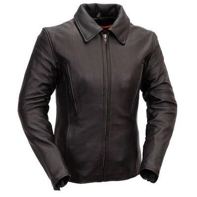 First Classics Women's 129 Vented Leather Jacket - Black - Eagle Leather