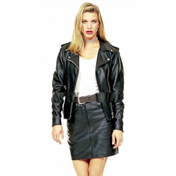 First Classics Women's Premium Cowhide Skirt - Black - Eagle Leather