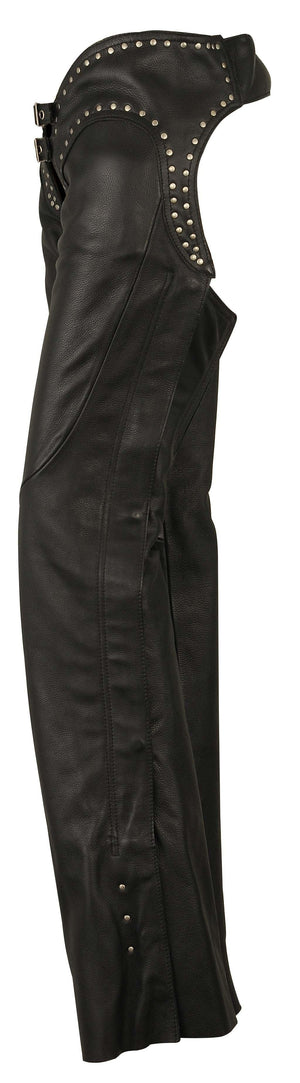 Lowrise Chaps with Studs: Features:

Soft Milled Cowhide 1