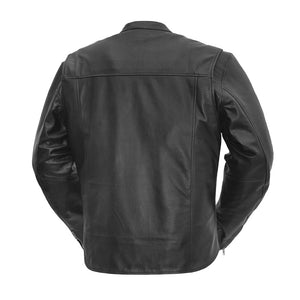 Eagle Rocky Leather Jacket: Simple and clean, the Rocky jacket is a lightweight cowhide jacket with a center zipper and bande