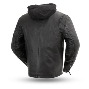Men's Street Rider Hooded Leather Jacket: Features:

Soft Cowhide 1