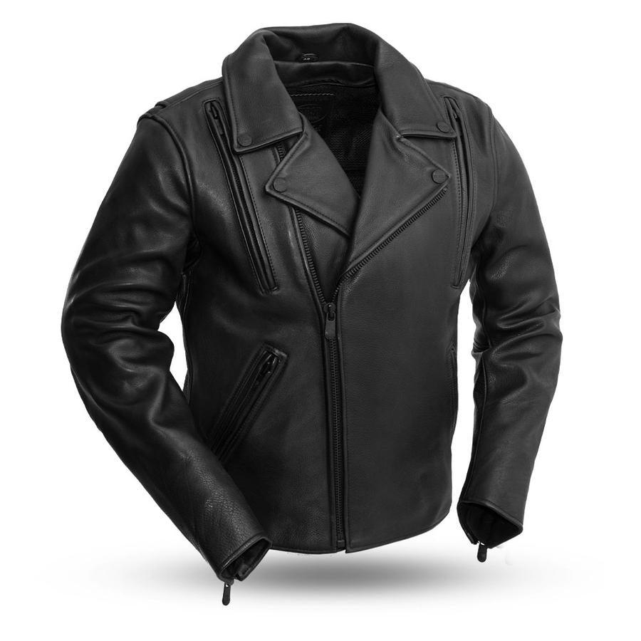 Eagle Leather Men's Night Rider Tall Jacket - Black - Eagle Leather