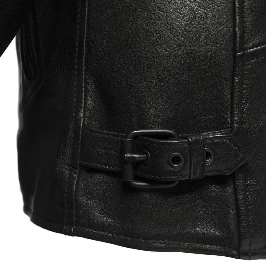 Additional view of the Eagle Leather Tall Night Rider jacket showing the action back and upper back vent
