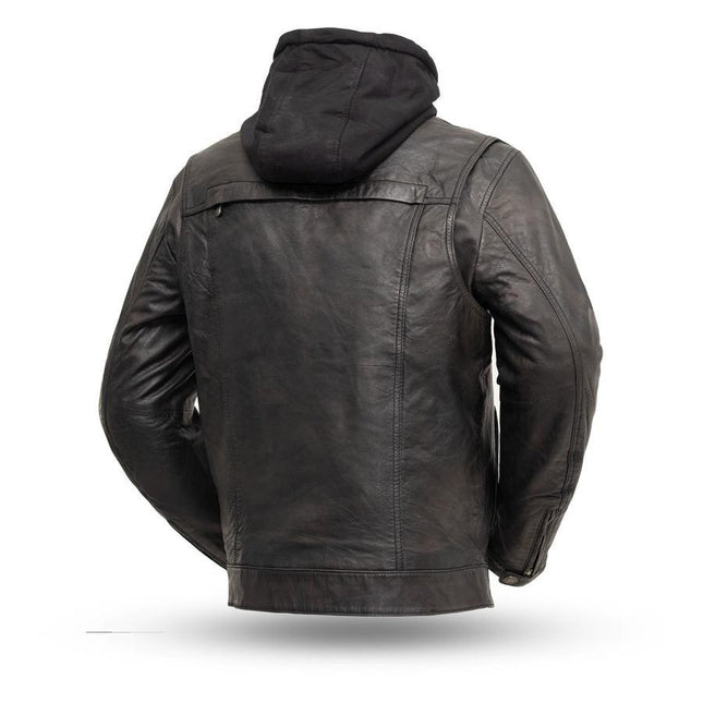 Eagle Leather Men's Vendetta Hooded Tall Jacket - Black - Eagle Leather