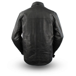 Men's Milestone Leather Shirt: Milestone - Men's Motorcycle Leather Shirt
The Milestone is a true leather overshirt, running 