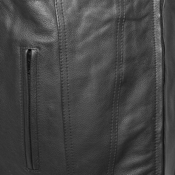 Eagle Leather Men's Badlands Zipper Vest - Black - Eagle Leather