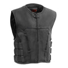 Men's Commando Vest Black: The Commando is a swat style vest crafted in Cowhide