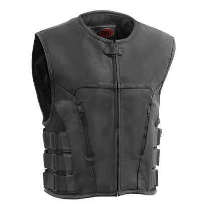 Men's Commando Vest Black: The Commando is a swat style vest crafted in Cowhide