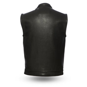 Men's Hotshot Vest: Take on the road with confidence in our Men's Hotshot Leather Vest