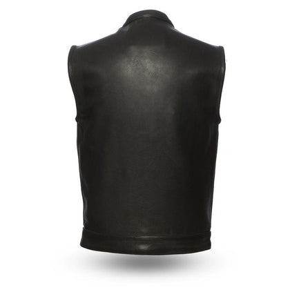 Men's Hotshot Vest: Take on the road with confidence in our Men's Hotshot Leather Vest