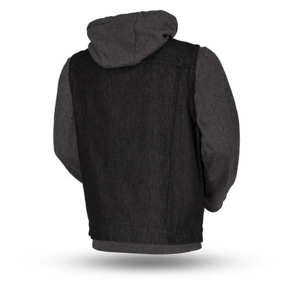 Men's Rook Vest W/Hoodie: Features:

Men's Concealed Carry Denim Vest With Hood
20 oz
