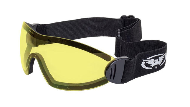 Global Vision Flare Anti-Fog Goggles - Yellow Tint Lens - Eagle Leather