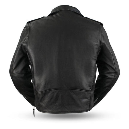 Eagle Leather Men's Superstar Motorcycle Tall Jacket - Black - Eagle Leather