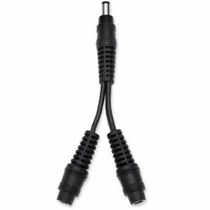 Splitter: Description
The 12" cable splits power to two different items
