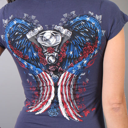 Ladies Angel Wings T-Shirt: Description
Ladies Angel Wings T-Shirt