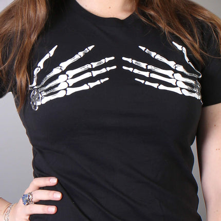 Skeleton Hands T-Shirt - Eagle Leather