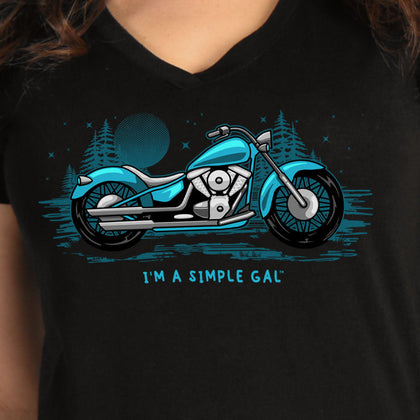 I'm a Simple Gal Shirt: Features:-• 100% Cotton• Bright, Full Color Screen Print• Full Cut• Proudly Printed In The USA

     