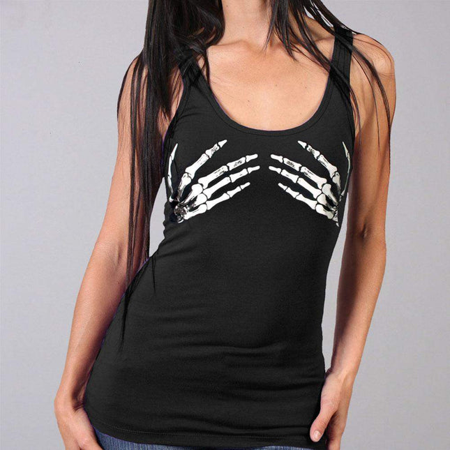 Skeleton Hands Tank Top - Eagle Leather