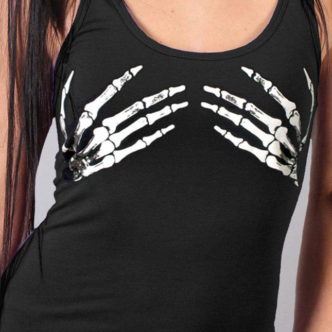 Skeleton Hands Tank Top - Eagle Leather