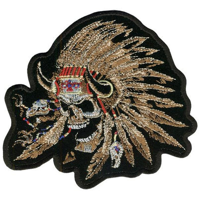 Indian Skull Patch - Eagle Leather