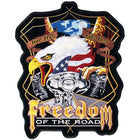 Freedom Of The Road Patch: Heat-sealed backing for easy iron-on application