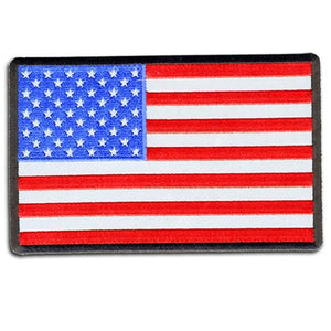 American Flag Reflective Patch 6 Inch: Description
American Flag Reflective Motorcycle Embroidered patch that combines design
