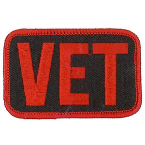 Vets Patch: Heat-sealed backing for easy iron-on application