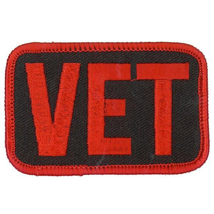 Vets Patch: Heat-sealed backing for easy iron-on application