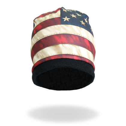 American Flag Beanie: Description

Soft cotton / polyester beanie with bright sublimated design! Snug fit to stay on while yo