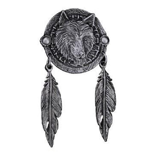 Wolf Dream Catcher Pin: Features:

Wolf Dream Cather Pin
Heavy Pewter Biker Pins
Hand carved pewter pin