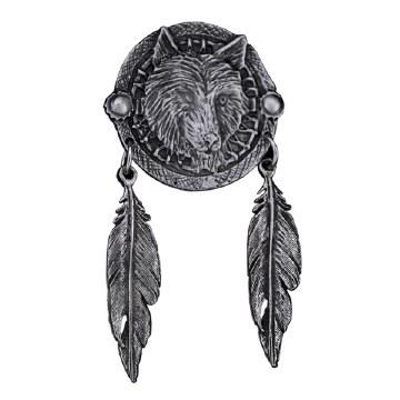Wolf Dream Catcher Pin: Features:

Wolf Dream Cather Pin
Heavy Pewter Biker Pins
Hand carved pewter pin