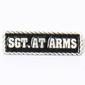 Pewter Pins Sgt. At Arms: Description
All pins are proudly Made In the USA from the best pewter &amp; are always lead free