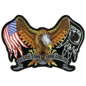 Some Gave All Patch: Heat-sealed backing for easy iron-on application