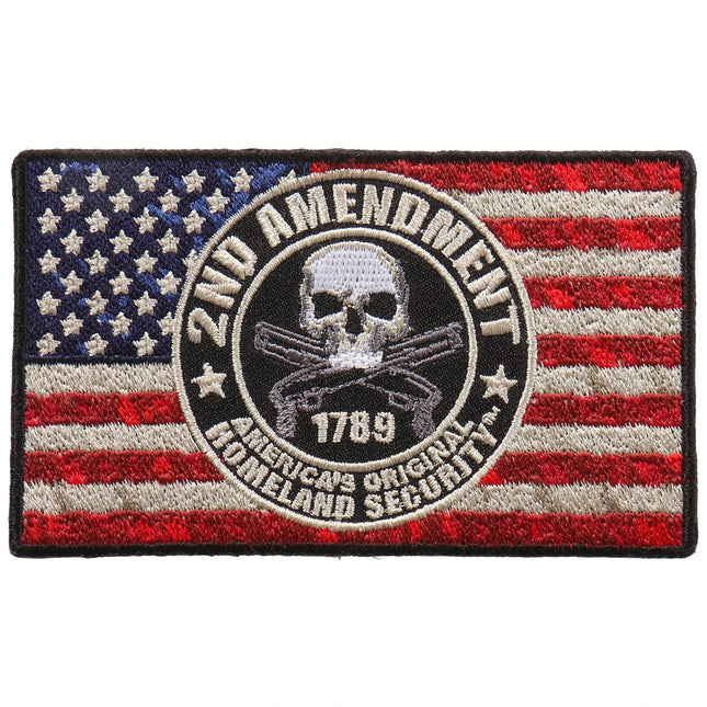 2nd Amendment Flag 4x2 Patch - Eagle Leather