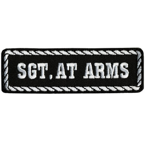 Sgt. At Arms Patch: Description
Sgt