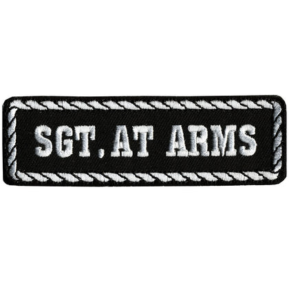Sgt. At Arms Patch: Description
Sgt