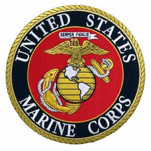 US Marine Corps Red: 3 inch  by 3 inch United States Marine Corps Logo Military Patch