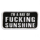 I'm a Ray of Fing Sunshine Patch 4 Inch: Description
Leathers I'm A Ray of Sunshine Embroidered 4