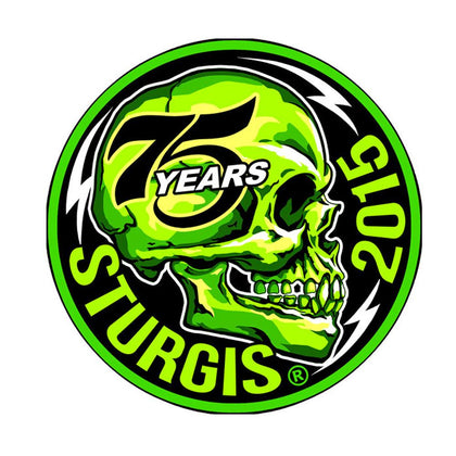 Sturgis 75th Side Skull Patch: Description
Officially licensed Sturgis Motorcycle Rally 75th Anniversary merchandise