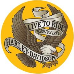 H-D Live To Ride Eagle Magnet - Eagle Leather