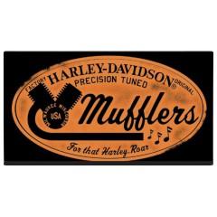 Harley-Davidson Mufflers Roar Magnet - Black & Brown
