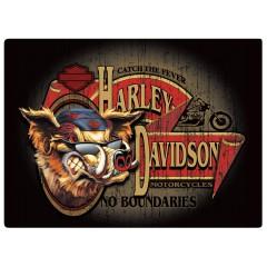 H-D No Boundaries Hog Sign: H-D No Boundaries Hog Sign