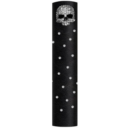 8" Skull & Rhinestones: All Hair Gloves® come in snaps for easy use with elastic band and hook for non-slip security