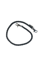 24" Braided Leather Chain: Features:

Length: 24"
Braided Black Genuine Leather
Handmade From Genuine Leather